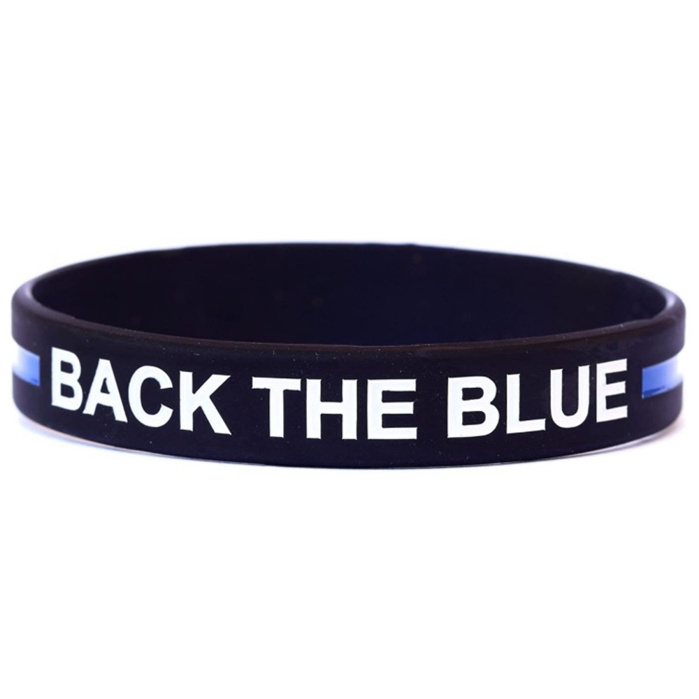 Back The Blue Thin Blue Line Wristband